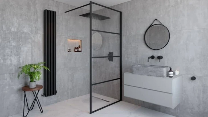 Shower without tray
