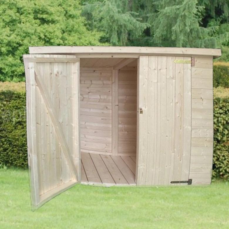 Wooden garden shed