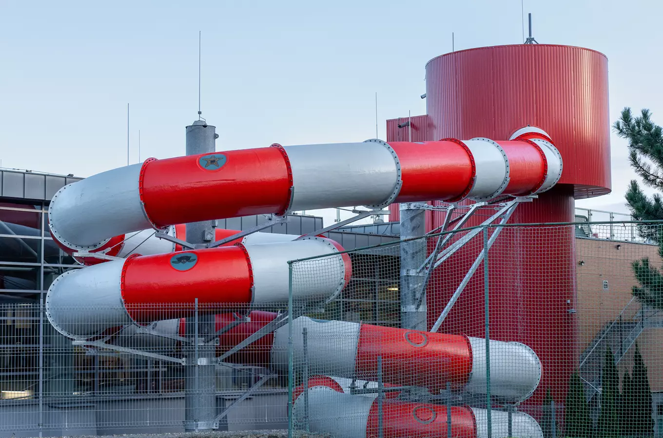 Water park slides