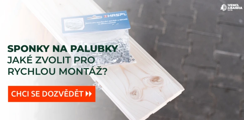 Sponky na palubky pro rychlou montáž dřevěné podlahy