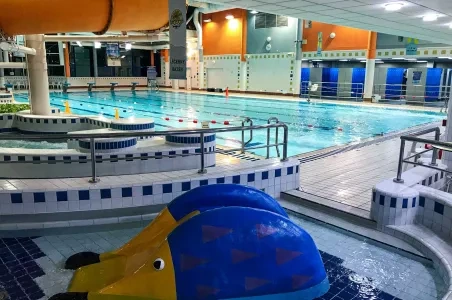 Indoor swimming pool with play area